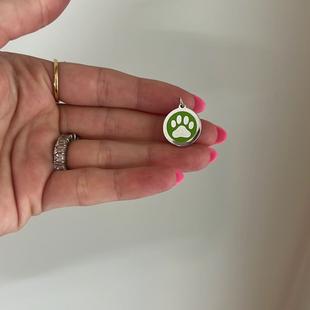 Handmade Paw Charm Green